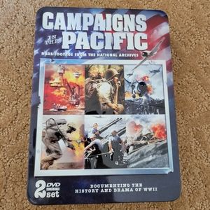 WW II Campaigns in the Pacific 2 DVD Set With Metal Case